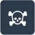 Scull and bones icon